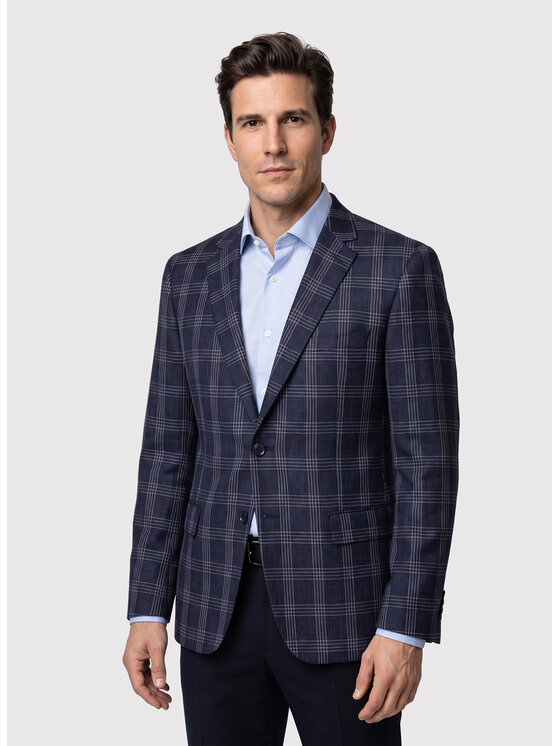 Pako Lorente Pako Lorente Marynarka P26WF-3X-021 Granatowy Slim Fit