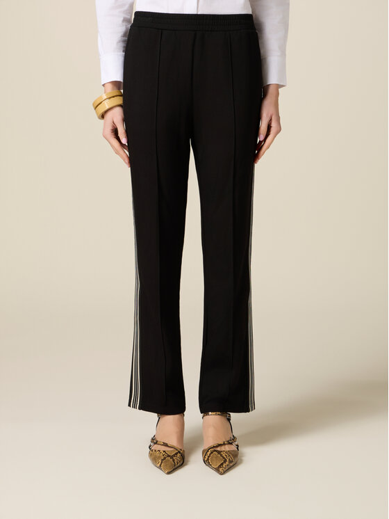 Oltre Oltre Pantaloni di tessuto P844J002438N033 Nero Boy Fit