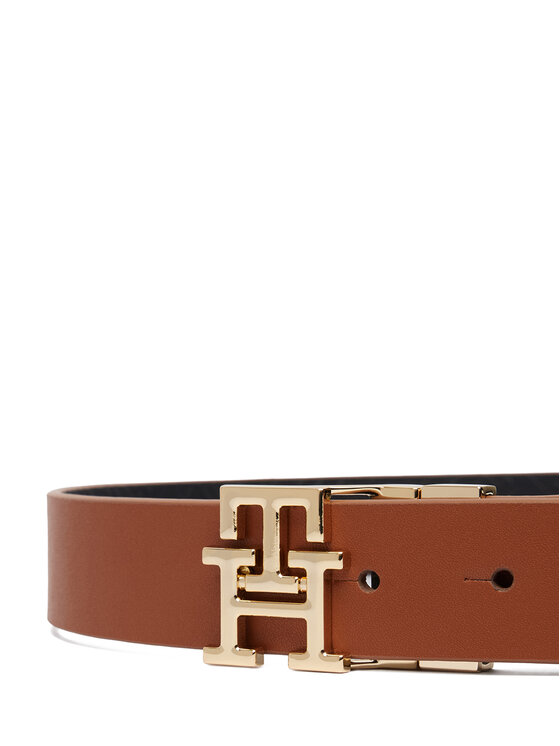 Tommy Hilfiger Tommy Hilfiger Ζώνη Γυναικεία Th Logo 3.0 Rev Mono AW0AW18019 Καφέ