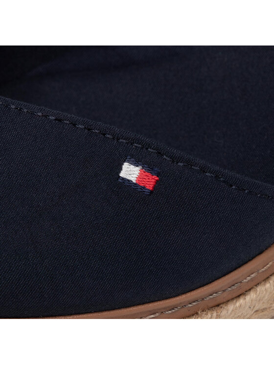 Tommy Hilfiger Tommy Hilfiger Espadrilės Basic Closed Toe Mid Wedge FW0FW04787 Tamsiai mėlyna