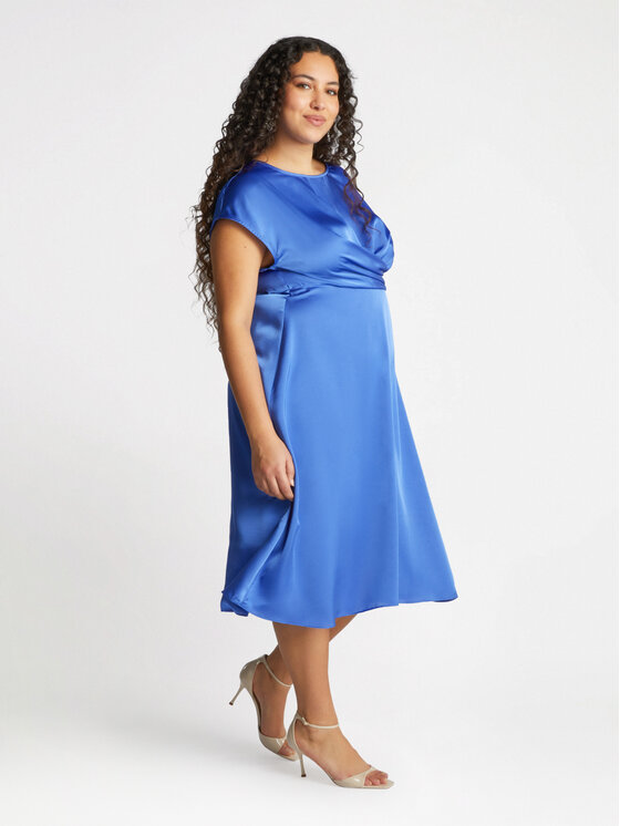 Fiorella Rubino Fiorella Rubino Abito da cocktail 7495T001588N009 Blu A-Line Fit