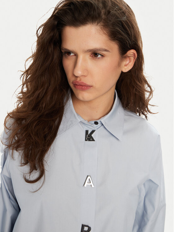 KARL LAGERFELD KARL LAGERFELD Košile A1W11026 Modrá Regular Fit