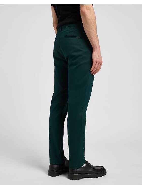Lee Lee Chinosy CHINO SLIM Zielony Slim Fit
