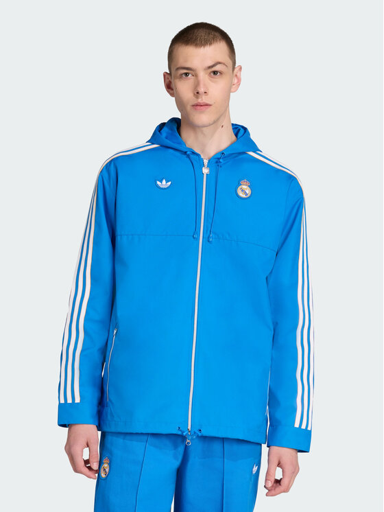 adidas adidas Kurtka wielofunkcyjna Originals Real Madrid Błękitny Loose Fit