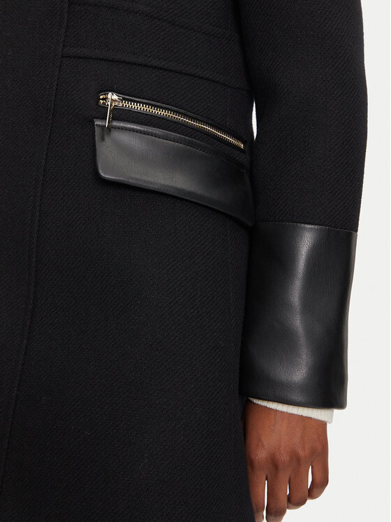Morgan Morgan Wollmantel 222-GSIBIL Schwarz Regular Fit