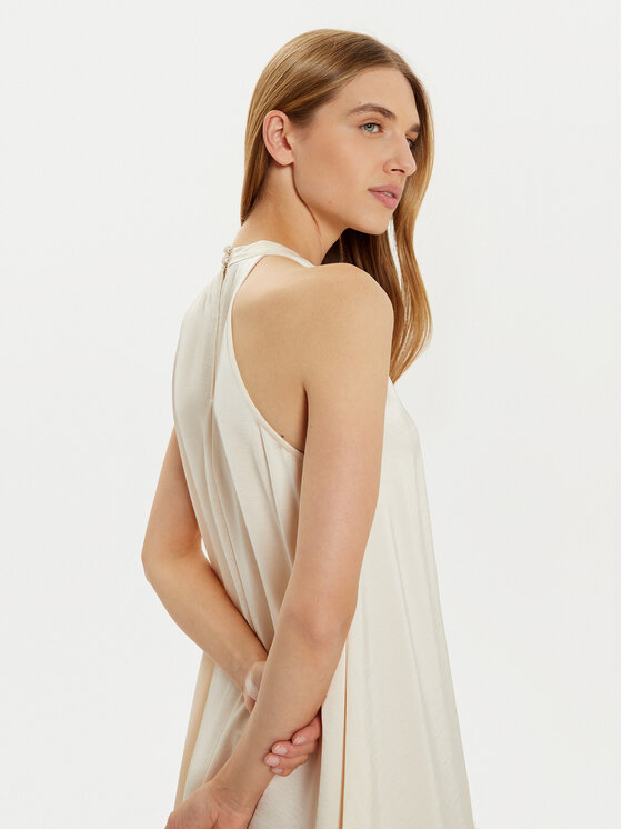 YAS YAS Sukienka koktajlowa Eleanor 26034241 Écru Regular Fit