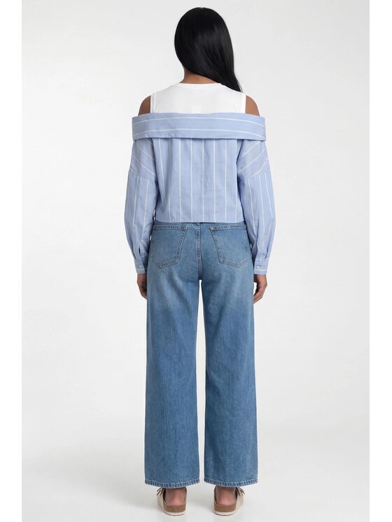 FIGL FIGL Πουκάμισο M1313 Μπλε Oversize