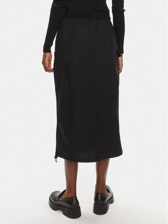 Brave Soul Brave Soul Midi sijonas LSKW-272KELISBK Juoda Straight Fit