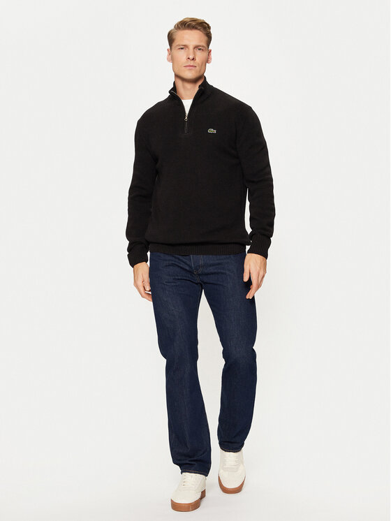 Lacoste Lacoste Pulover AH3052 Negru Classic Fit
