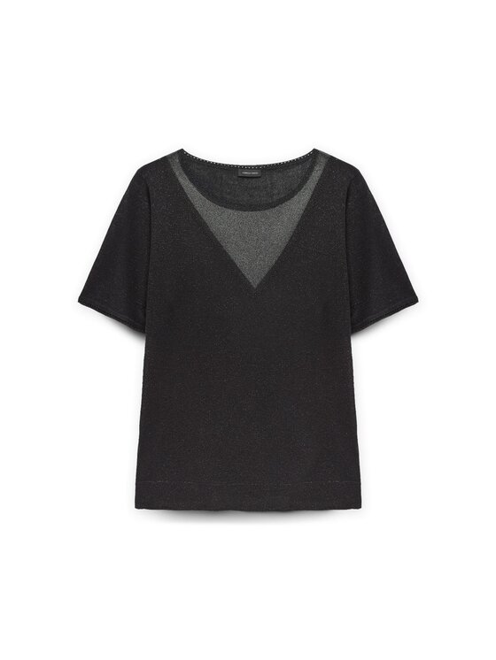 Fiorella Rubino Fiorella Rubino Sweter M547L007918N033 Czarny Boxy Fit