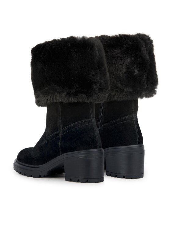 Geox Geox Polokozačky D Damiana D36QCA 022BH C9999 Černá