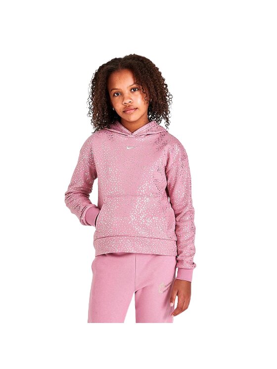 Bluza, rozmiar XS, Różowy, Fleece Print Metalic