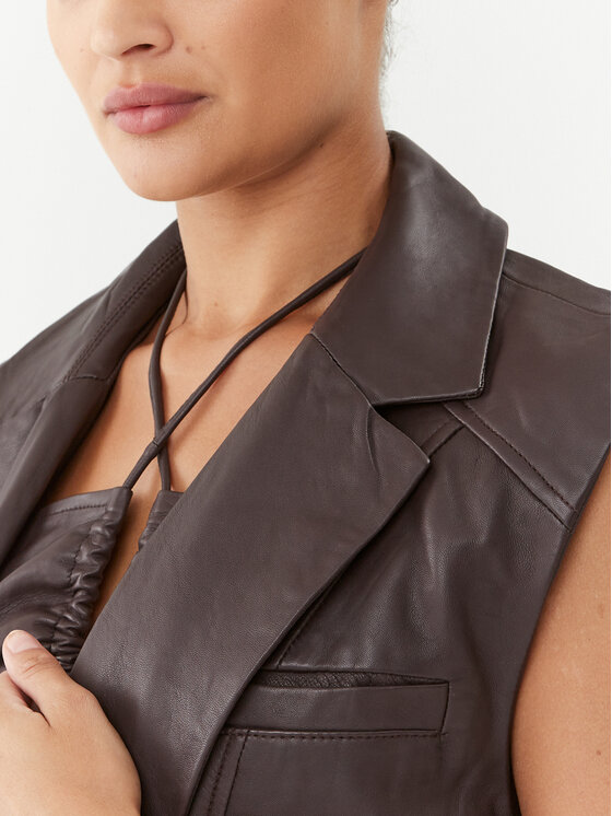 Gestuz Gestuz Gilet 10908176 Marrone Relaxed Fit