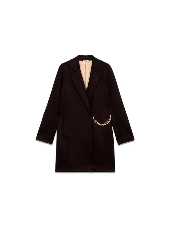 Oltre Oltre Cappotto invernale 8687R001251N0Z3 Nero Baggy Fit