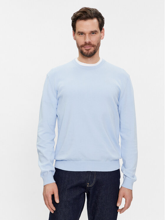 United Colors Of Benetton Pulover 1098U1I76 Albastru celest Regular Fit