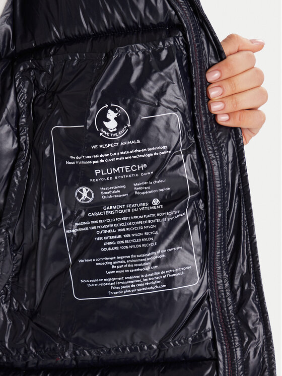 Save The Duck Save The Duck Zimski kaput D45510W LOVE21 Tamnocrvena Regular Fit