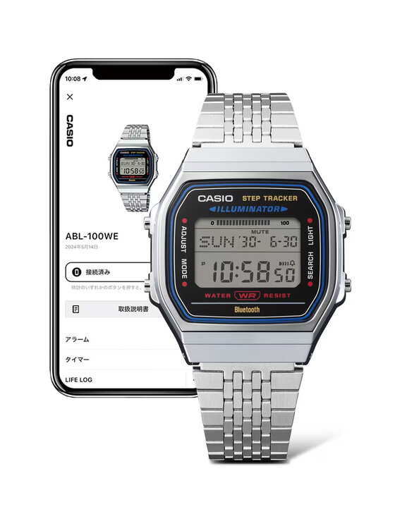 Casio Casio Hodinky ABL-100WE-1AEF Stříbrná