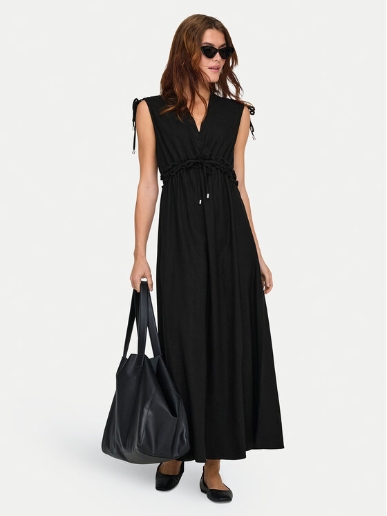 ONLY ONLY Letné šaty Goa 15363694 Čierna Regular Fit