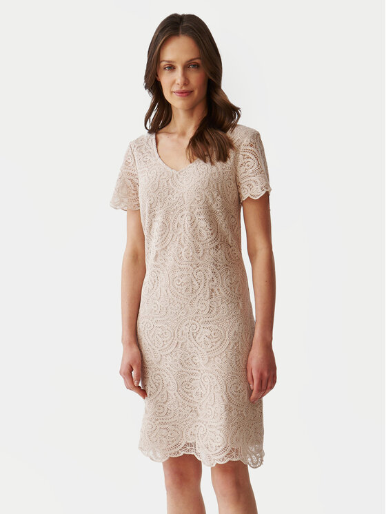 Tatuum Tatuum Коктейльна сукня Sono T2406.204 Бежевий Regular Fit