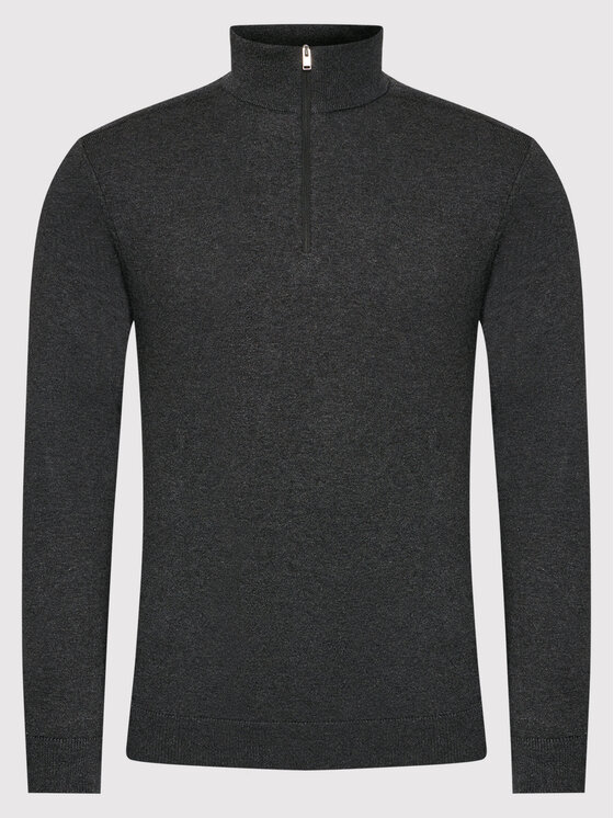 Selected Homme Selected Homme Sweter Berg 16074687 Szary Regular Fit
