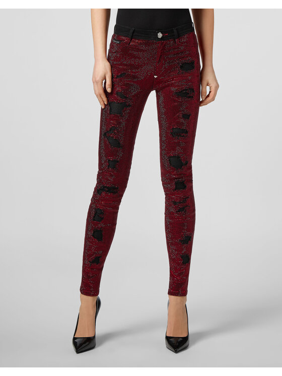 PHILIPP PLEIN PHILIPP PLEIN Jeans 23889 Bordeaux Slim Fit
