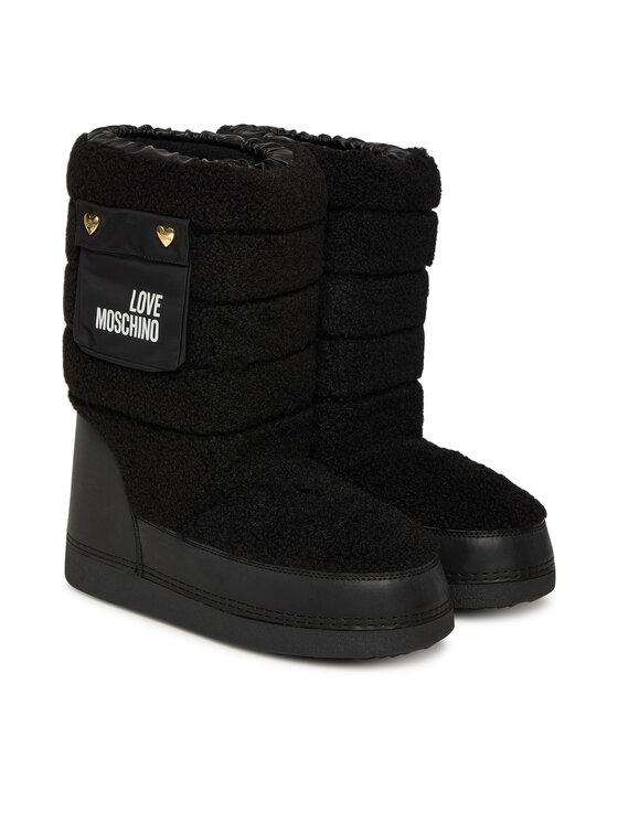 LOVE MOSCHINO LOVE MOSCHINO Čizme za snijeg JA24452G0NISM00A Crna