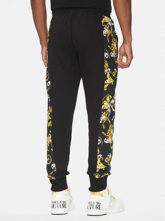 Versace Jeans Couture Versace Jeans Couture Долнище анцуг 78GAA3C0 Черен Regular Fit