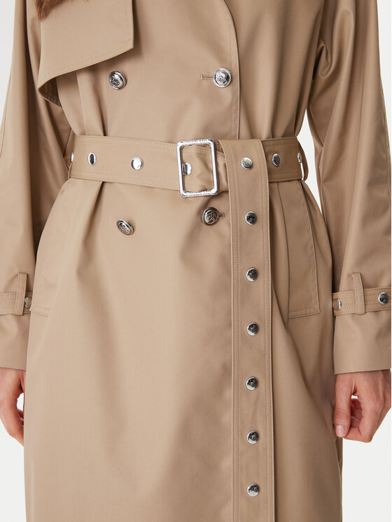 DKNY DKNY Trench DJ6J6232 Bej Regular Fit