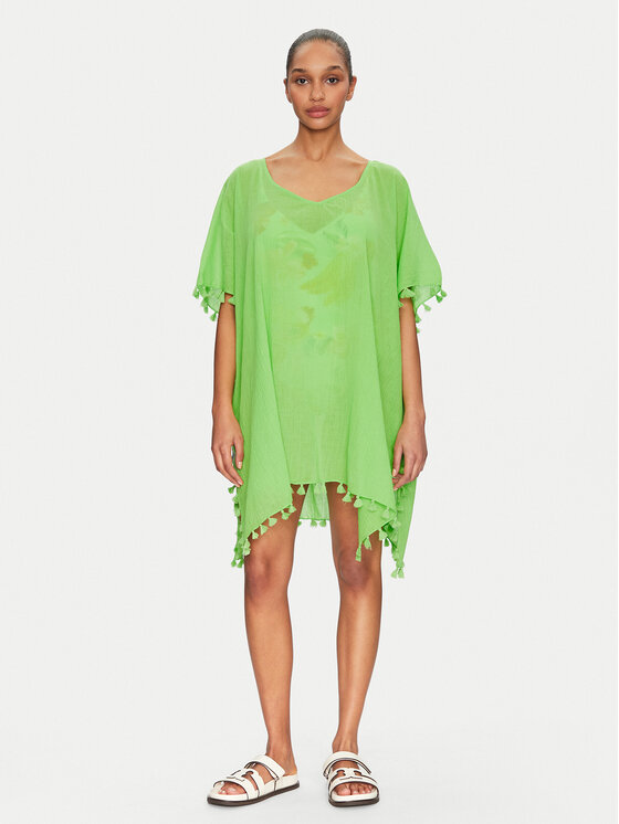Seafolly Plážové šaty Amnesia 52162 Zelená Regular Fit
