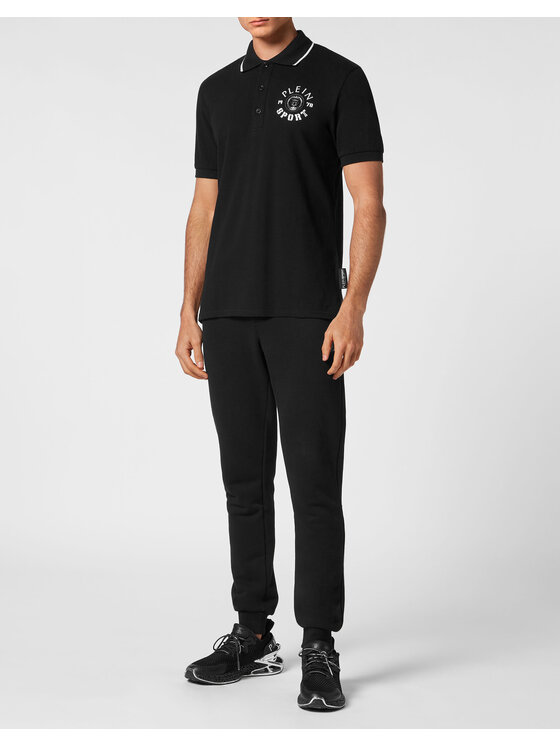 Plein Sport Plein Sport Polo 13033 Czarny Slim Fit