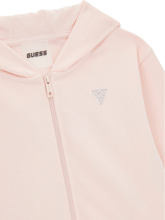 Guess Guess Mikina J6GQ07 KF712 Světle růžová Relaxed Fit