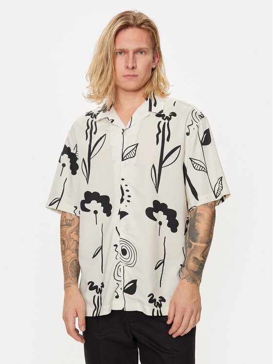 Selected Homme Selected Homme Πουκάμισο Slhrelax-Rajesh 16091066 Λευκό Relaxed Fit