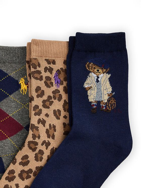 Polo Ralph Lauren Polo Ralph Lauren 3er-Set hohe Kindersocken 447P03258001 Bunt
