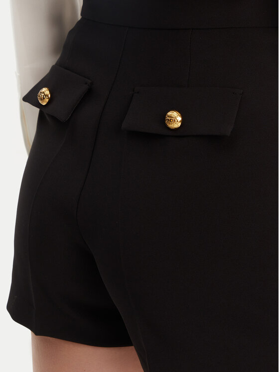 Elisabetta Franchi Elisabetta Franchi Šortky z materiálu SH-007-51E2-V240 Černá Regular Fit