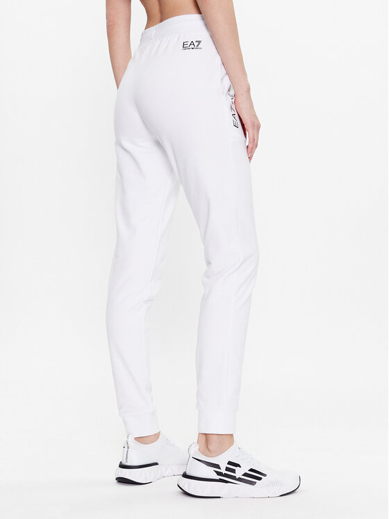 EA7 Emporio Armani EA7 Emporio Armani Spodnji del trenirke 3RTP65 TJCQZ 0102 Bela Regular Fit