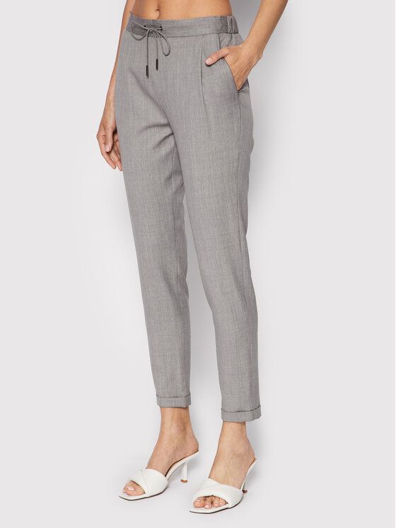 Pantaloni di tessuto PADP04W350 Grigio Regular Fit...