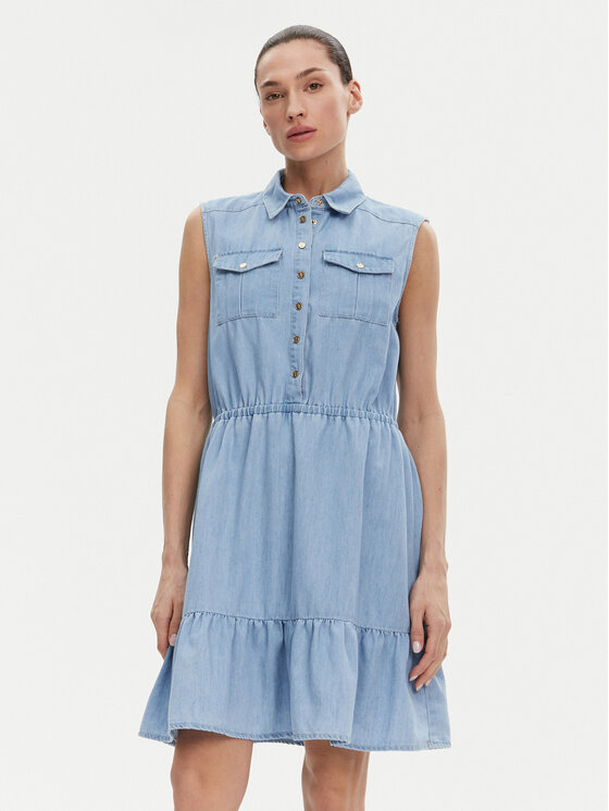 Gaudi Gaudi Φόρεμα τζιν 511BD16002 Μπλε Regular Fit