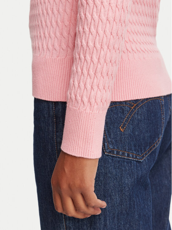 Tommy Hilfiger Tommy Hilfiger Sveter WW0WW44987 Svetloružová Regular Fit