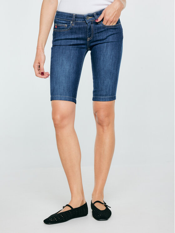 BIG STAR BIG STAR Szorty jeansowe GIANNA Granatowy Basic Fit