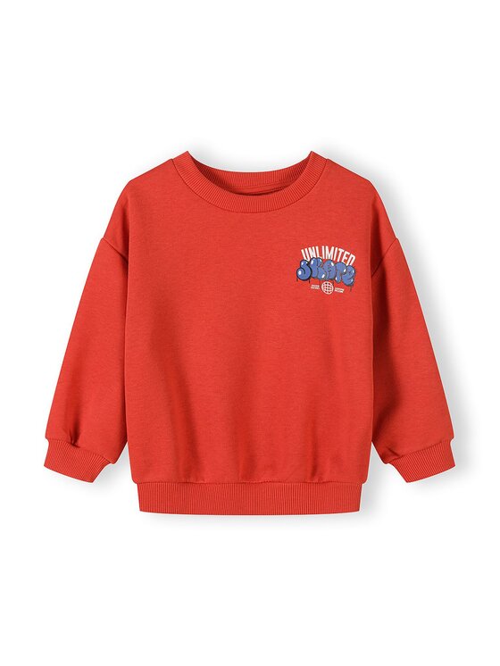 minoti minoti Bluza 29FLEECE202 Czerwony Regular Fit