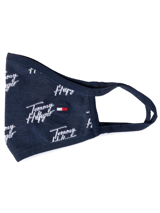 Tommy Hilfiger Tommy Hilfiger Kangasmaskide komplekt Kids Face Covers 2-Pack AU0AU01188 Tumesinine