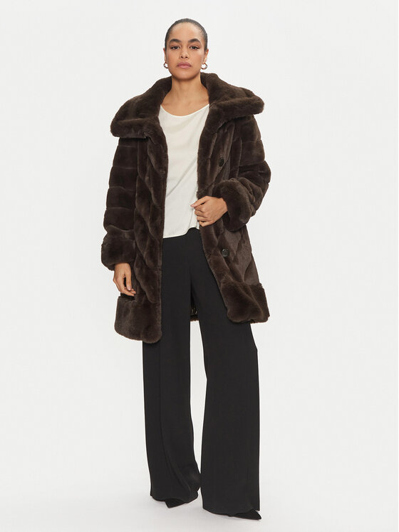 Joseph Ribkoff Joseph Ribkoff Futro 243904 Brązowy Loose Fit