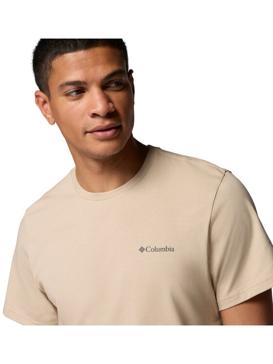 Columbia Columbia T-Shirt 215499 Beżowy Regular Fit