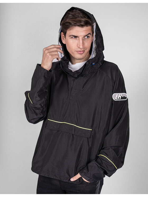 Les Hommes Les Hommes Μπουφάν μεταβατικό LHO357 250B | K Way Μαύρο Regular Fit