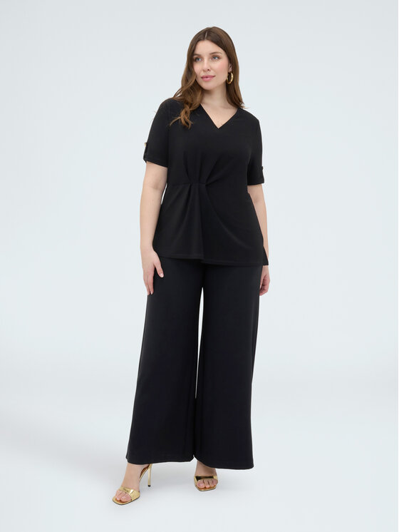 Fiorella Rubino Fiorella Rubino T-Shirt G05ZL008978N033 Czarny A-Line Fit