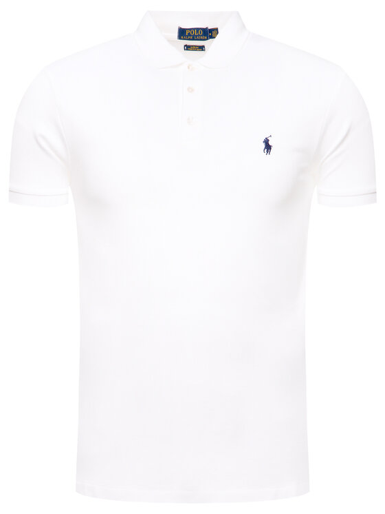 Polo Ralph Lauren Polo Ralph Lauren Поло 710541705 Білий Slim Fit