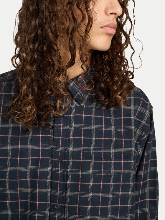 Element Element Сорочка Button Down Regular Flannel ELYWT00183 Cиній Regular Fit