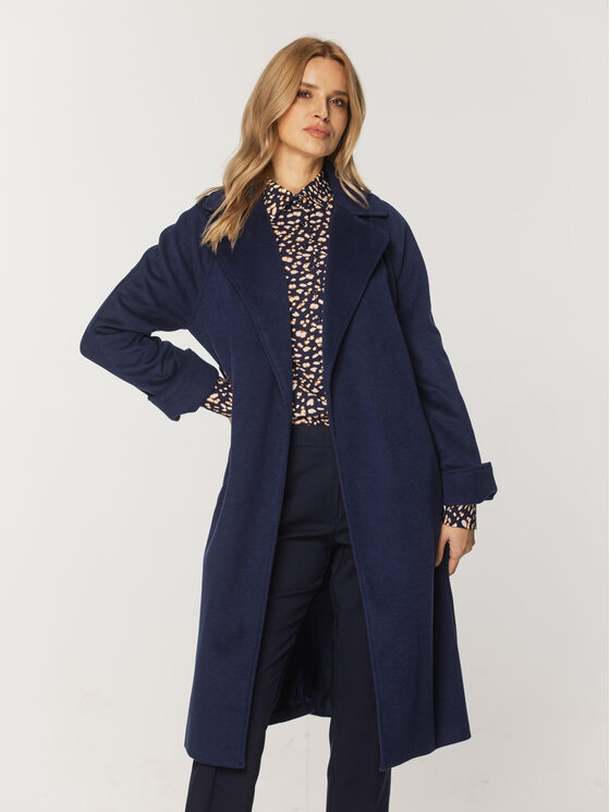 Willsoor Willsoor Płaszcz zimowy 65347 65348 Granatowy Regular Fit
