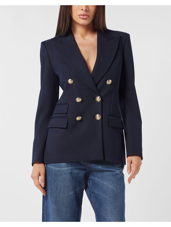 PHILIPP PLEIN PHILIPP PLEIN Marynarka 24851 Granatowy