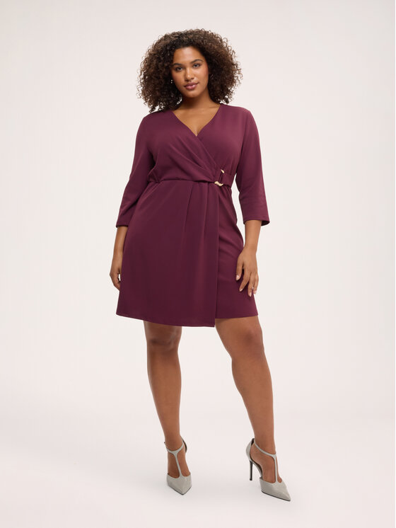 Fiorella Rubino Fiorella Rubino Sukienka wieczorowa 7081L001277N036 Bordowy Regular Fit
